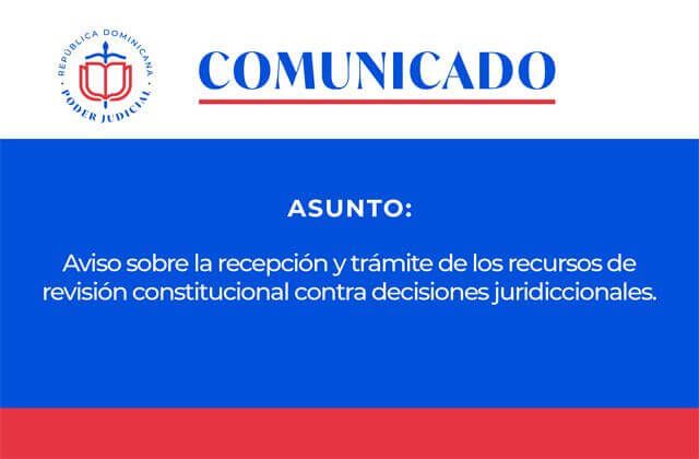 Comunicado sobre recursos de revisión constitucional : Juramentación de Abogados