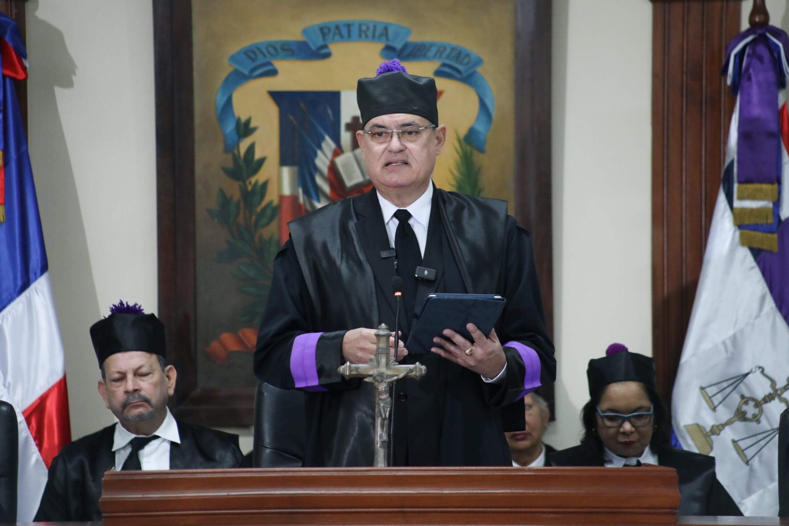 Juez asegura Departamento Judicial La Vega enfrenta la mora judicial con ahínco