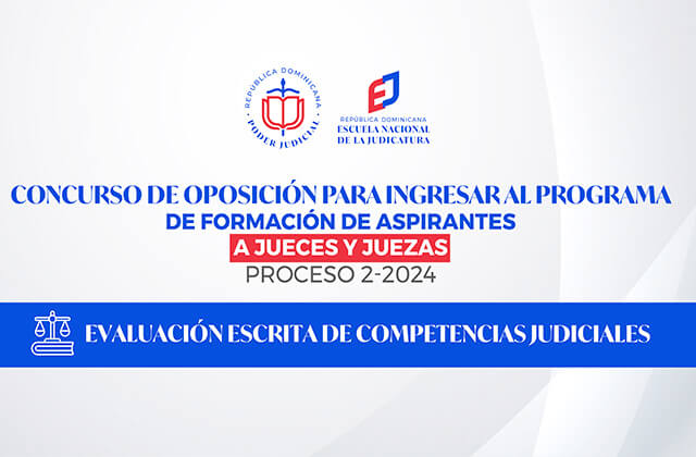 Listado de calificaciones Evaluación Escrita de Competencias Judiciales  : 
