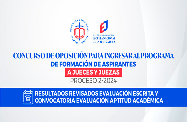 resultados revisados evaluacion escrita y convocatoria : Día del Poder Judicial
