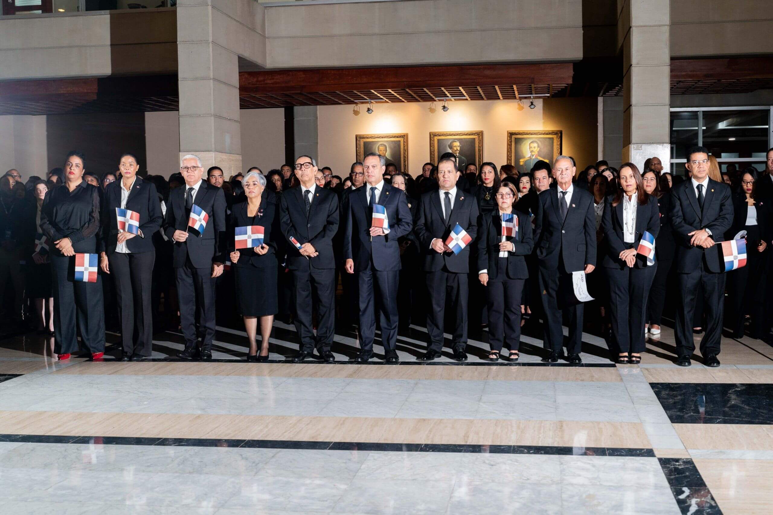 homenaje a la bandera poder judicial dominicano